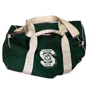 Vtg 80s Eastpak Michigan State University MSU Spartans Duffel Bag swim‎ USA made